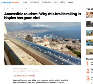 Accessible tourism: Why this braille railing in Naples has gone viral